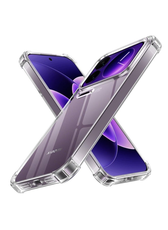 جراب حماية شفاف من مادة TPU مقاوم للصدمات لهاتف Xiaomi 17 Pro Max، مع أفضل حماية للكاميرا. - Image 1